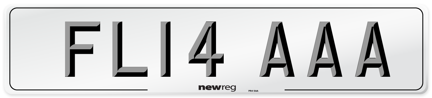 FL14 AAA Number Plate from New Reg